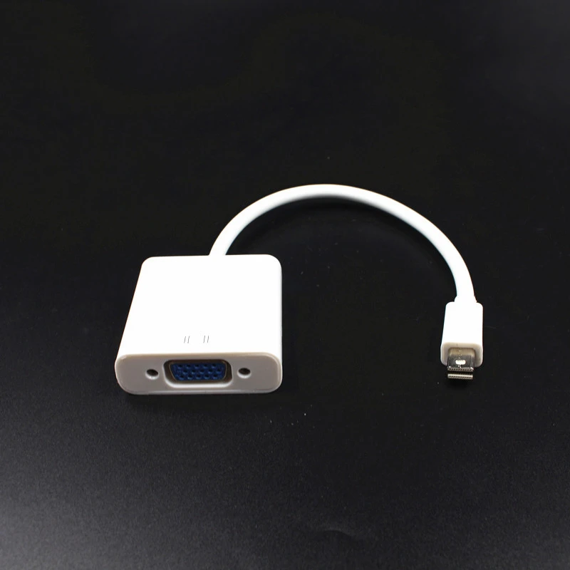 Mayitr 1pc 2 Colors Mini DP to VGA Video Adapter 1080p Thunderbolt Display Port to VGA Cables For Apple Macbook Pro Air