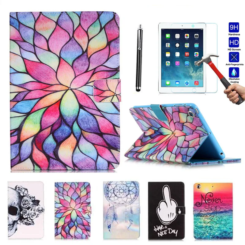 XSKEM Смарт Магнитный чехол, кожаный чехол для Apple iPad Pro 11 A1980 A2013 A1934 A1979 с Sleep& проснуться+ закаленное Стекло