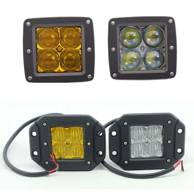 

2x 5D 20W 3inch 3" Led Driving Work Light Spot Flood Beam Mini Size Led Pod Long Distance Spotlight SUV Offroad Off Road 4x4wd