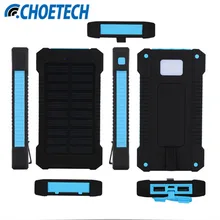 Top Solar Power Bank Dual USB Travel Power Bank 20000mAh External Battery Portable Bateria Externa Pack for Mobile phone