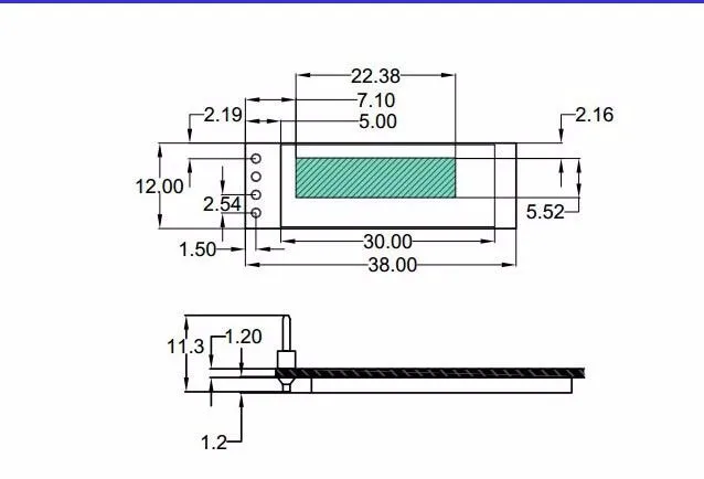 WAVGAT 0,91 дюймов O светодиодный модуль 0,9" сине-белые O светодиодный 128X32 • Максимальное количество светодиодный ЖК-дисплей светодиодный Дисплей модуль 0,91" IIC связи