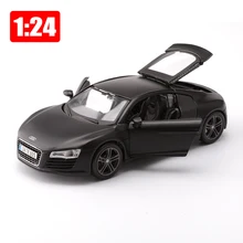 Maisto Car 1:24 Alloy Super Sports Car R8 Simulation Models Office Decoration Toy Children Boyfriend Gift