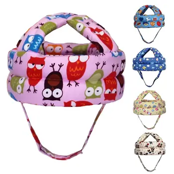 

Hook Loop Magic Sticker Strap Baby Toddler Head Protective Cap Safety Learn To Walk Cap Helmet Children Anti Collision Hat