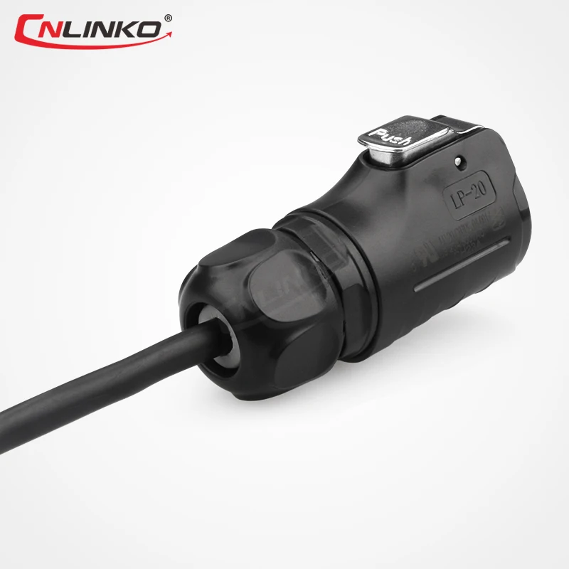 Cnlinko IP67 разъем переменного и постоянного тока 2 штырька быстроразъемный штекер