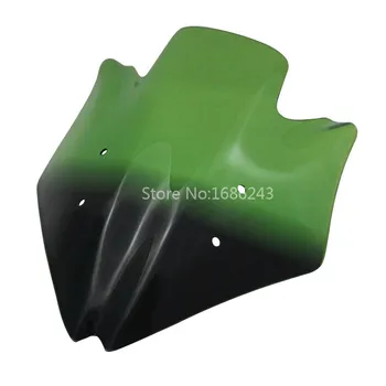 

Green Windshield WindScreen Double Bubble For 07-09 Kawasaki Z1000 2008