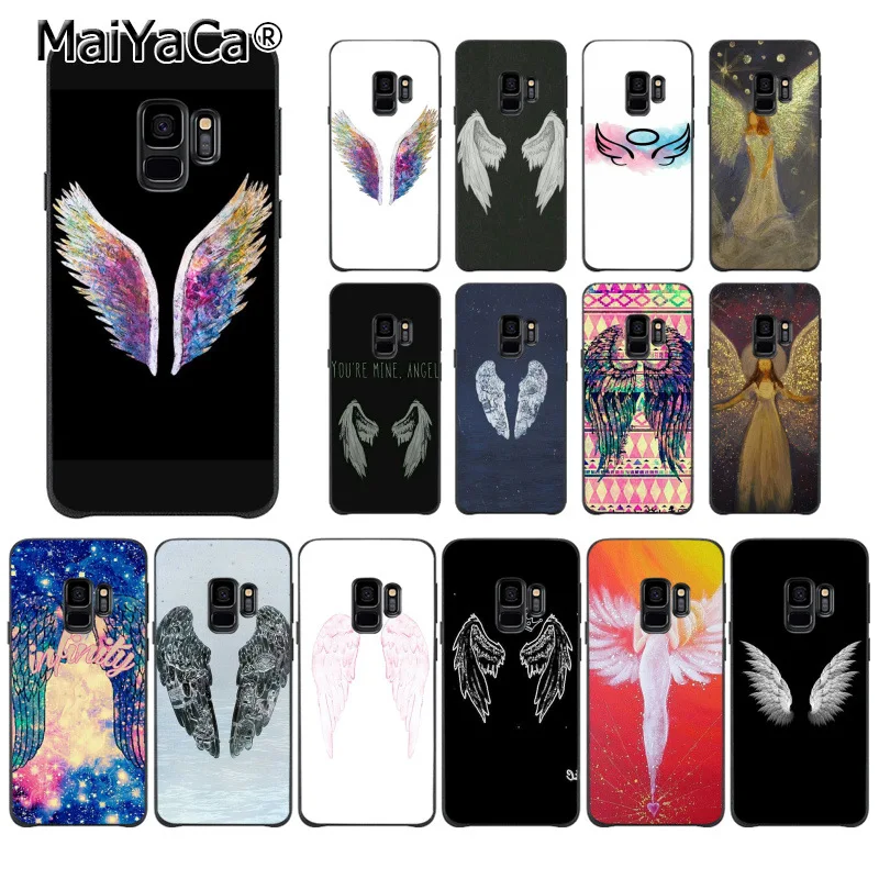 MaiYaCa Крылья Ангела оболочка чехол для телефона Samsung S9 plus S5 S6 S6edge S6plus S7 S7edge S8