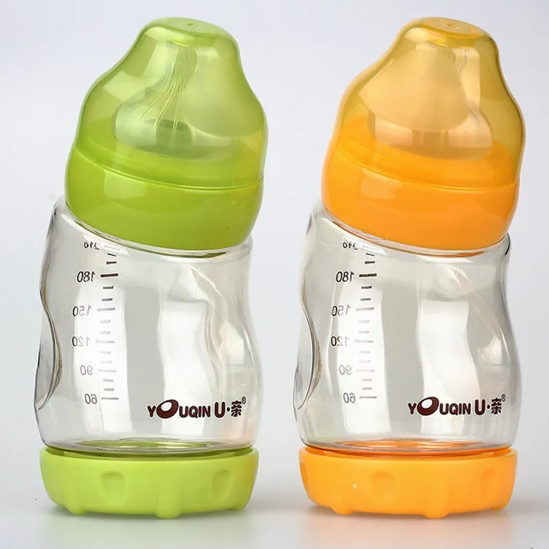 

Genuine U Pro PPSU baby bottle / Wide-diameter bent bottom intake PPSU baby bottle / Baby bottle Aqual-210ML