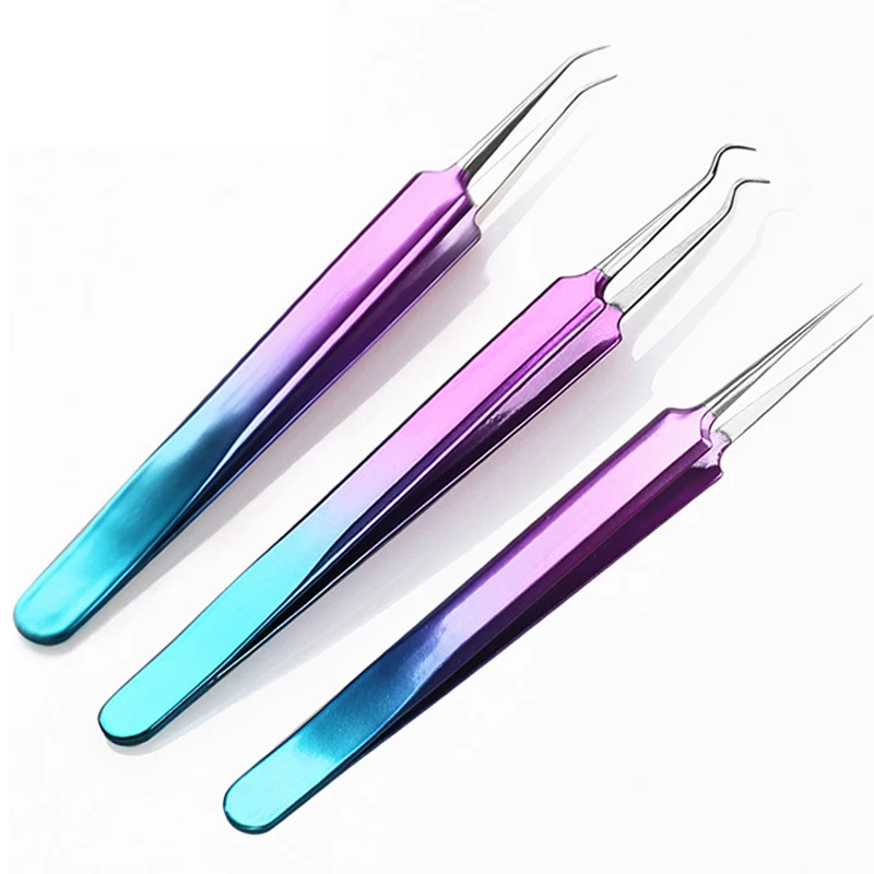 YOKPN 3 Styles Colorful Blackhead Removal Acne Needle Beauty Makeup Tool Kits Stainless Steel Acne Clips Cosmetic Tools YOKPN 3 Styles Colorful Blackhead Removal Acne Needle Beauty Makeup Tool Kits Stainless Steel Acne Clips Cosmetic Tools