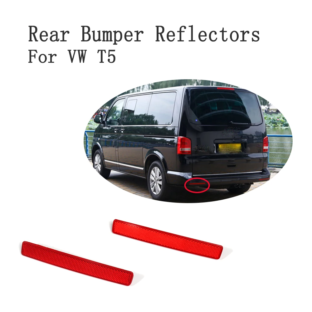 1 пара светоотражатели для заднего бампера Volkswagen VW Transporter T5|reflective strips|strips reflectivetrim