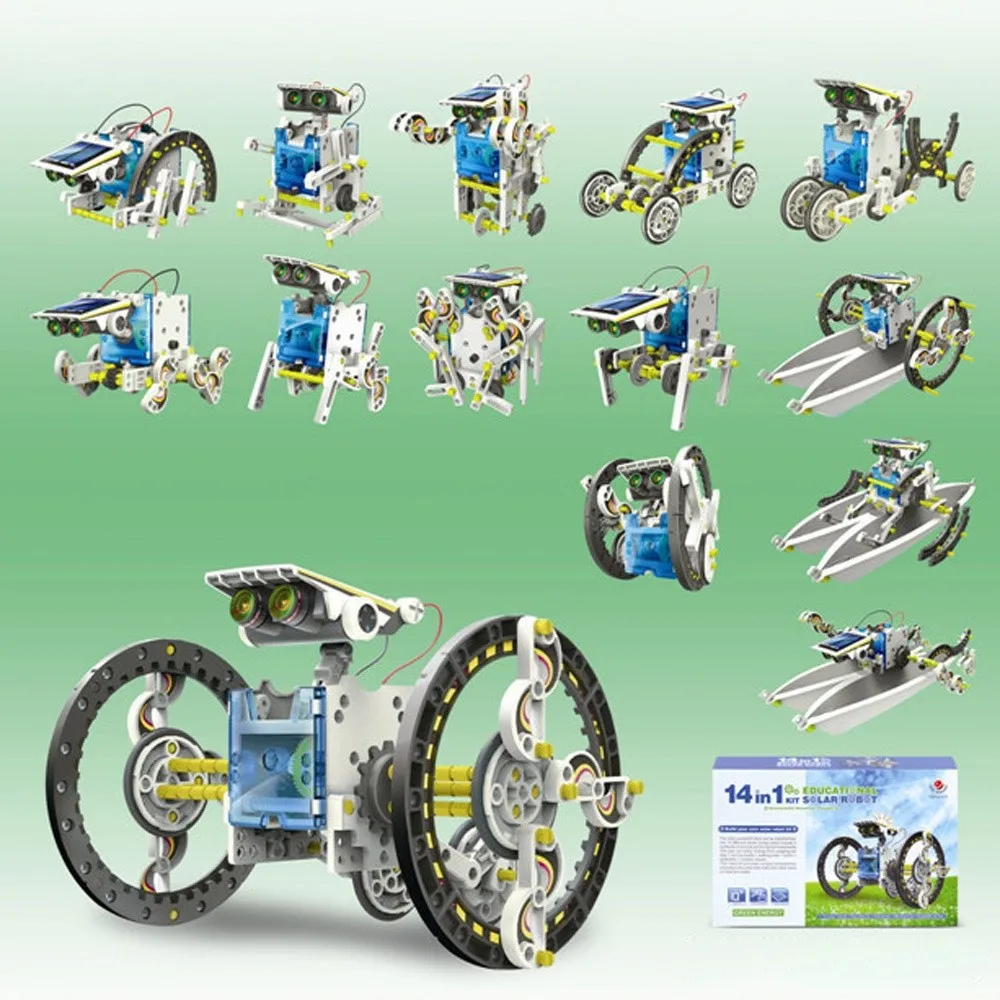 educational solar robot 14 in 1