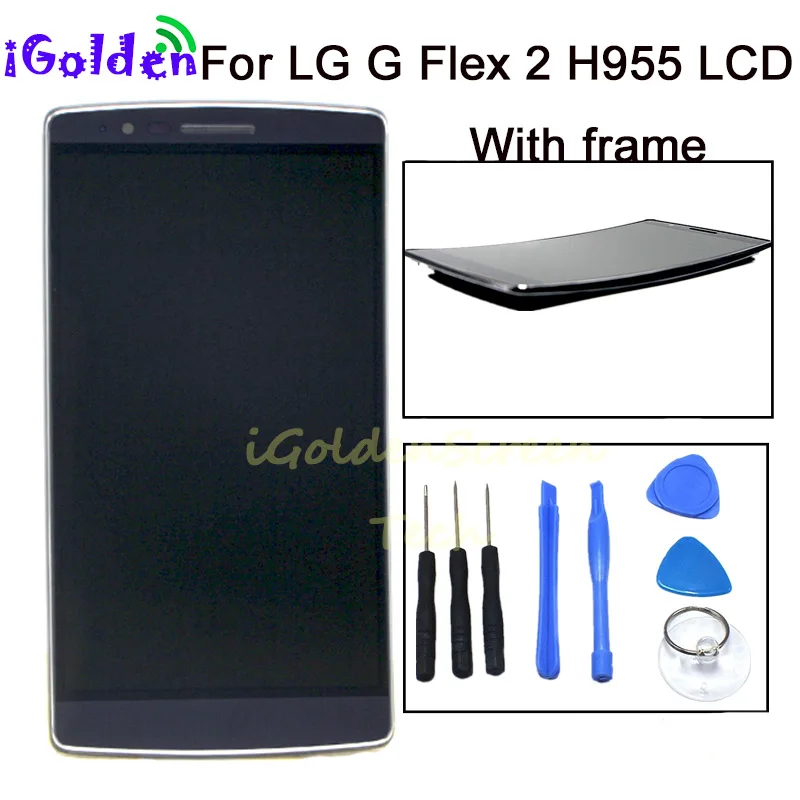 Гарантия качества для 5," LG G Flex 2 H955 lcd LS996 US995 H950 lcd сенсорный экран дигитайзер сборка для LG LS996 Бесплатные инструменты
