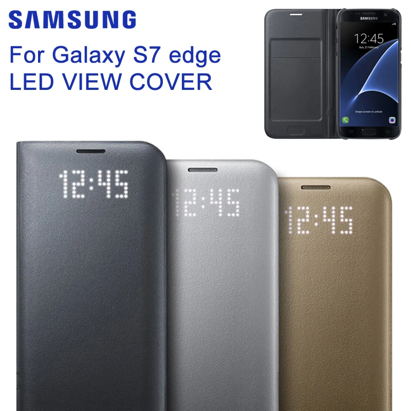

Samsung Original Led Smart Phone Case Clear View Cover For Samsung Galaxy S7 G9300 G930A Protective Phone Cover Phone Case
