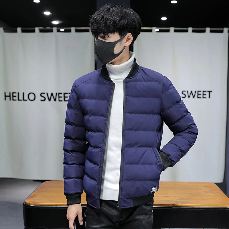 High Quality Winter Jackets Men New Brand Stand Collar Male Parka Jacket Mens Solid Thick Warm Coats Down Jacket Outerwear Male