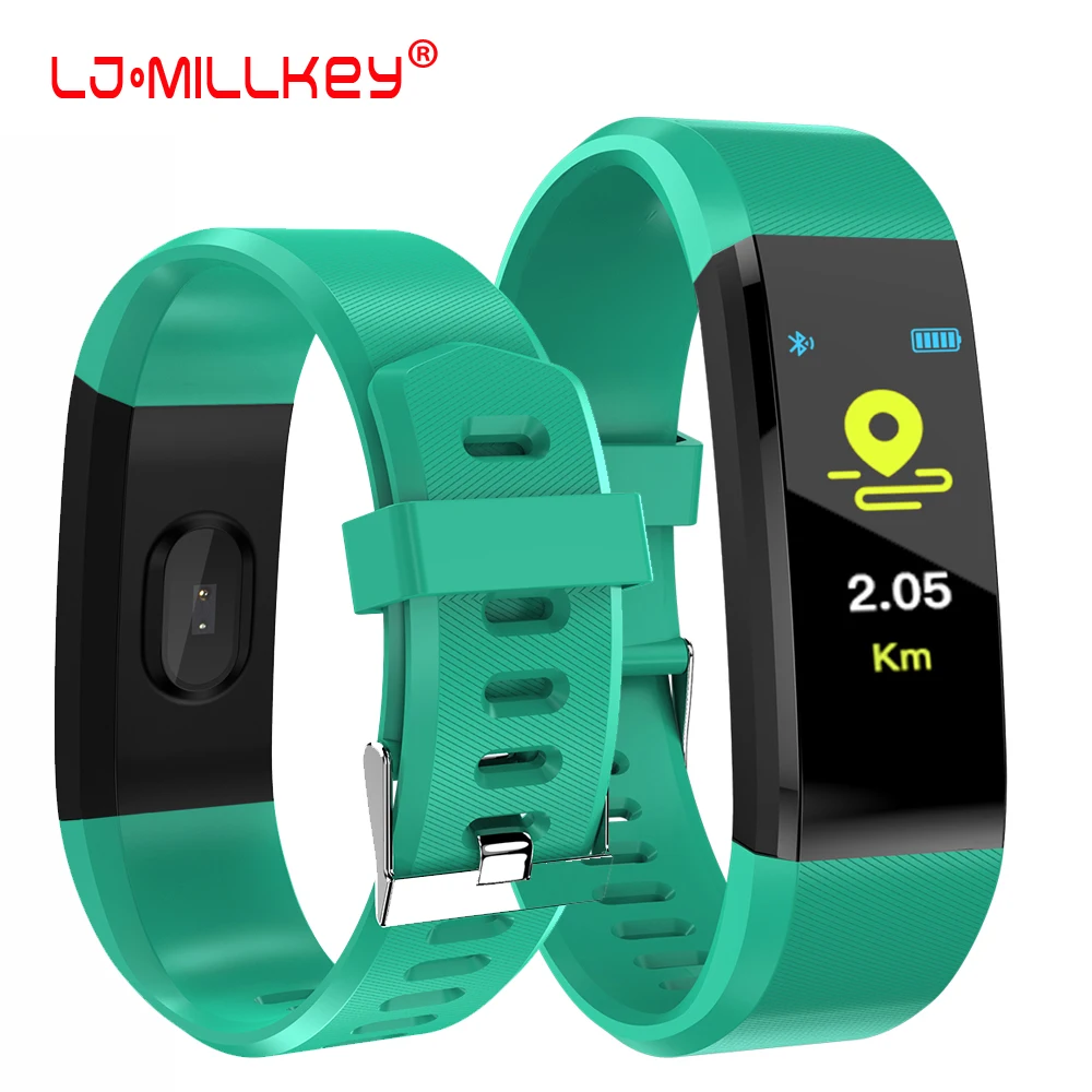 

115 plus Smart Watch Color Screen Smart Bracelet Heart Rate/Blood Pressure Monitor IP67 Waterproof Activity Tracker