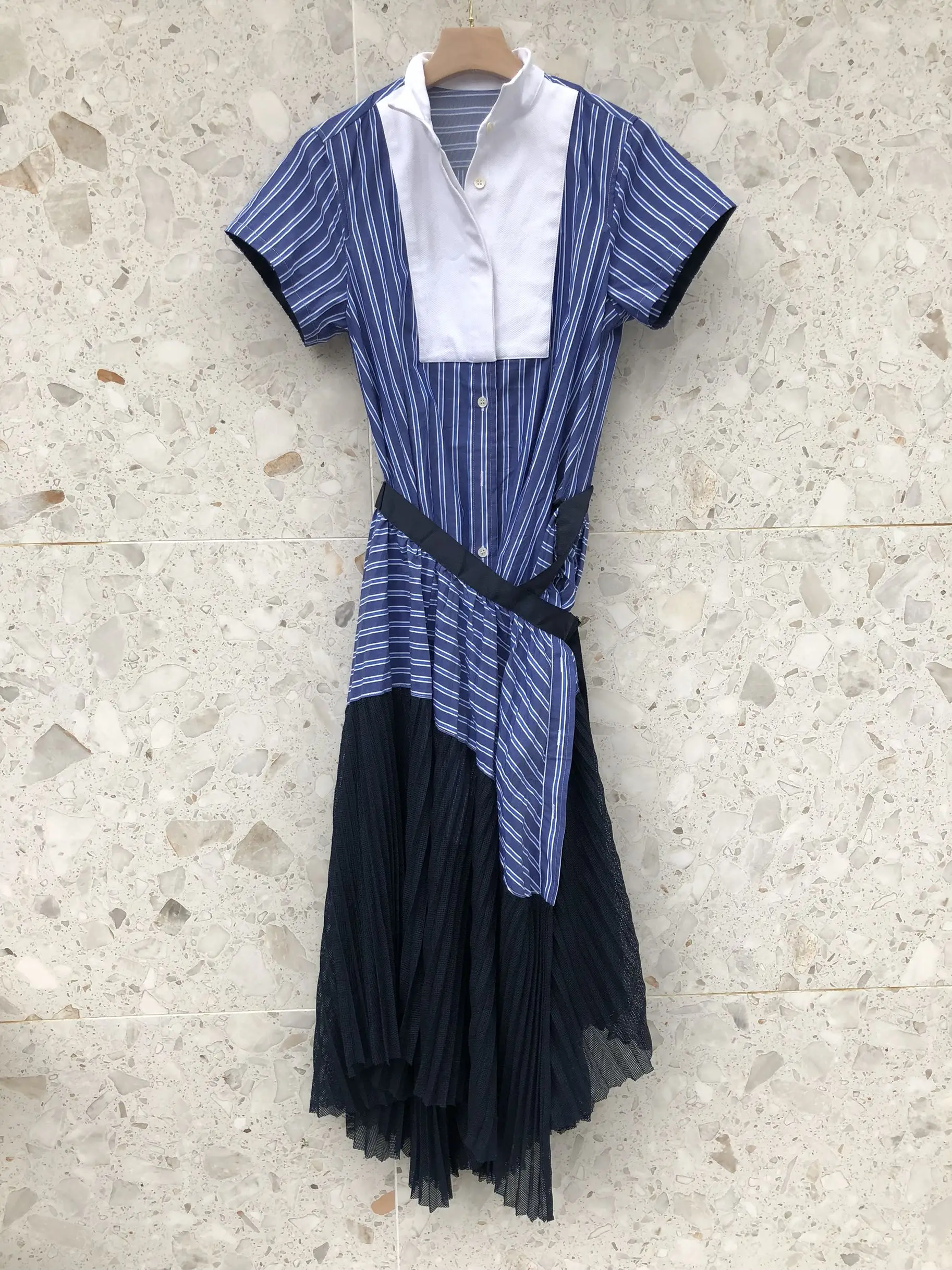 

summer new dress women mesh patchwork casual dress 2 color tutu