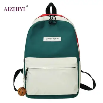 

Female Fashion Casual Large Hit Color Travel Backpacks Women School Shoulder Bags Canvas Knapsack Big Rucksack Mochila Feminina