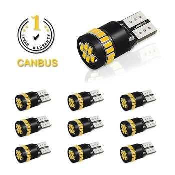 

10pcs LED Canbus T10 W5W 3014 24SMD Car Interior LED Light Bulb For VW Passat B6 B7 Jetta Golf 5 6 7 MK5 Tiguan CC Scirocco