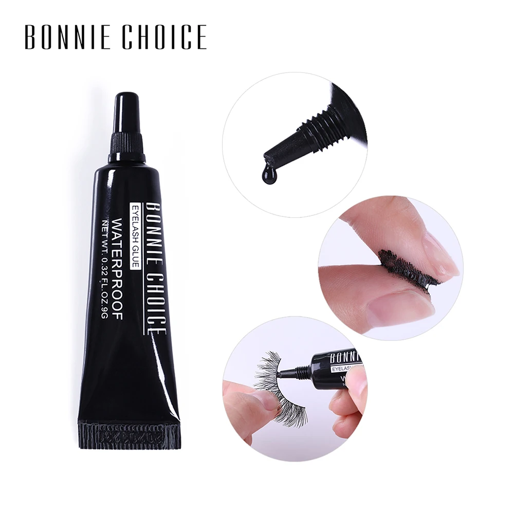 

BONNIE CHOICE False Eyelash Glue Waterproof Lash Extension Clear Black Invisible Adhesive Glue Cosmetic Makeup Tool 1 Pc