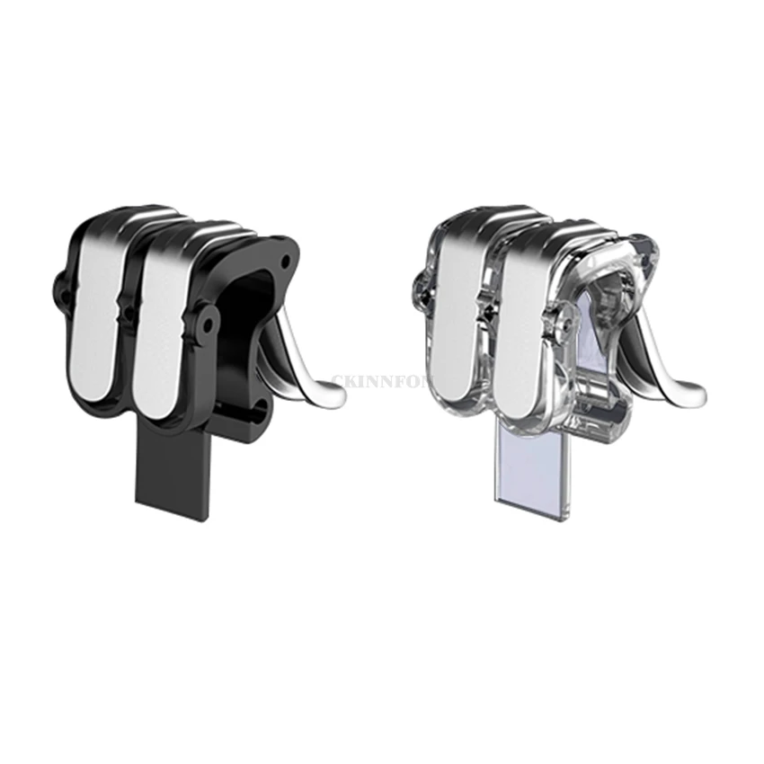 

DHL 500 Pair Phone Gamepad Trigger Fire Button Aim Key Smart phone Mobile Games L1R1 Shooter Controller PUBG for Iphone Xiaomi