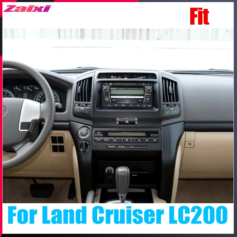 Cheap ZaiXi 12.1" Tesla Type Android For Toyota Land Cruiser LC200 2008~2015 Car Android DVD Player Navigation GPS Radio Multimedia 4