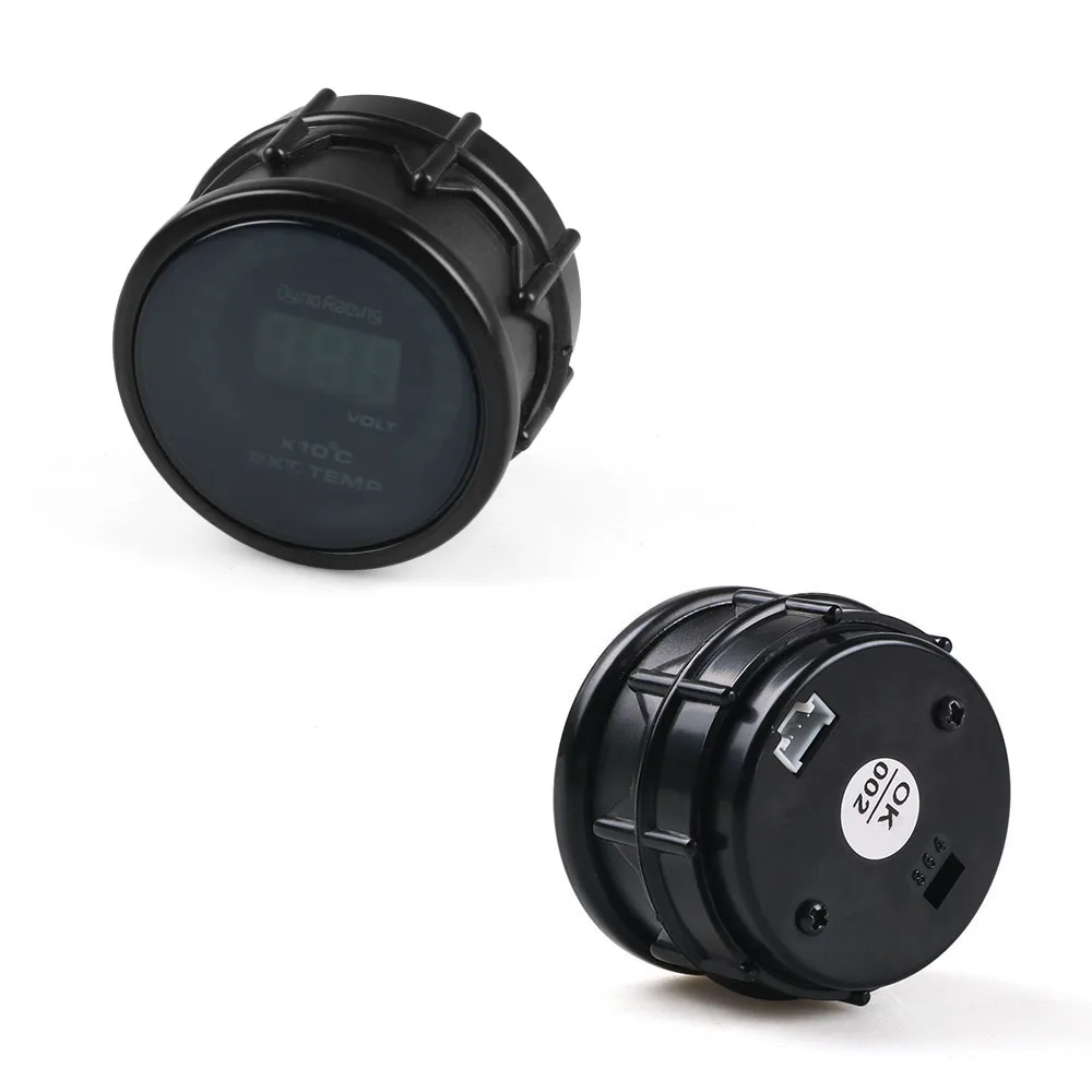 Car Gauge Dynoracing 2" 52MM Digital 20 LED EGT Exhaust Gas temp Gauge Auto Car Styling EGT Temperature Gauge car meter BX101458
