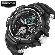 SANDA 2016 LED Digital Reloj de Los Hombres de Primeras Marcas de Lujo Famoso Reloj Del Deporte Masculino Reloj Electrónico Digital de reloj Del Relogio Masculino