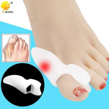 

2pcs=1Pair Gel Foot Care Tool Bunion Corrector Bone Big Toe Protector Hallux Valgus Straightener Toe Spreader Pedicure