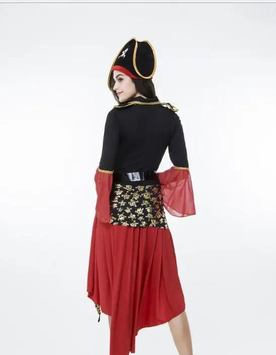 Pirate Wench Costume Ladies Pirates Themed Fever Fancy Dress Outfit 8-18 