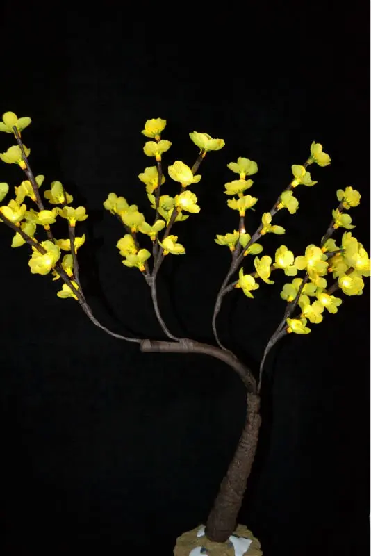 Бесплатная доставка светильник цветущей сливы 20 дюймов в высоту с 64 светодиодами