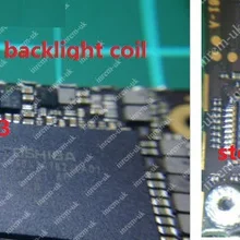 10 компл./лот для iphone 5c светодиодная подсветка Ремкомплект подсветка диод+ подсветка катушки+ Подсветка фильтры-предохранители