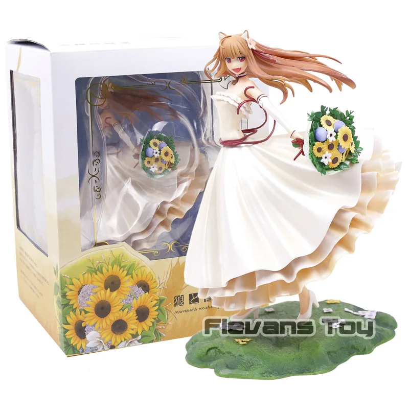 

Spice and Wolf Holo 10th Anniversary Wedding Dress Ver. PVC Painted Figure Toy Model Doll Collection