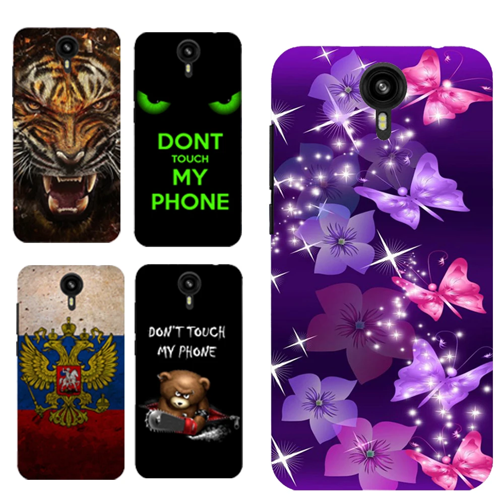 

Luxury Bright Purple Flower Butterfly Pattern Case for Prestigio Muze B3 PSP3512DUO Back Cover Bag Housing Shell Gift