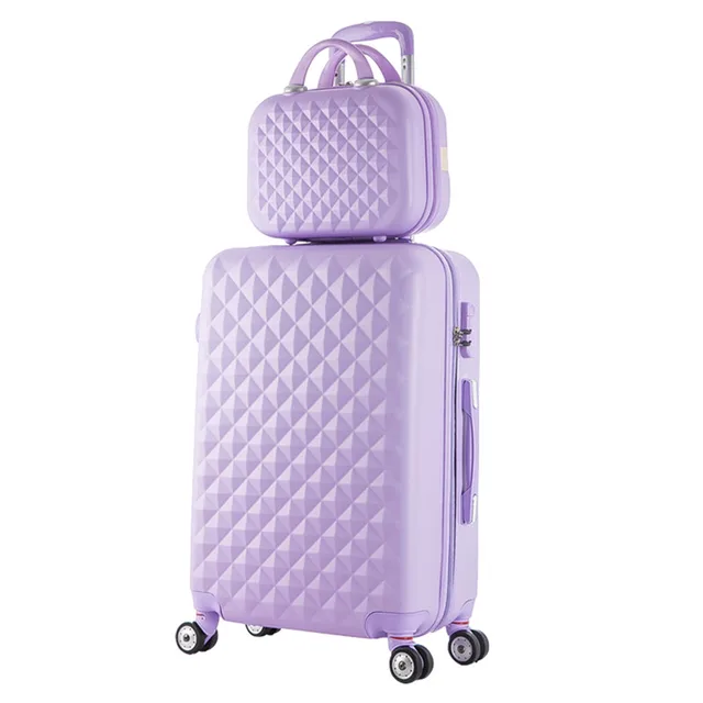2017 New Hot sale Diamond lines Trolley suitcase set/travell