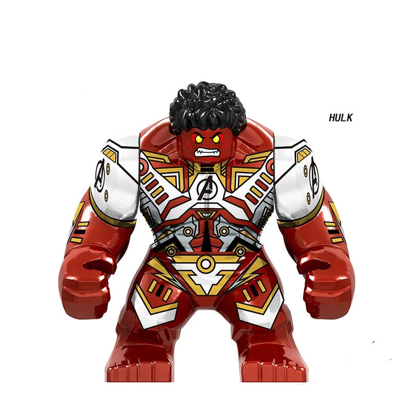 

New arrival Marvel Avengers Super Heroes Movie character Red Hulk Black panther Iron Man Korg Figures Building Blocks Toys Gifts