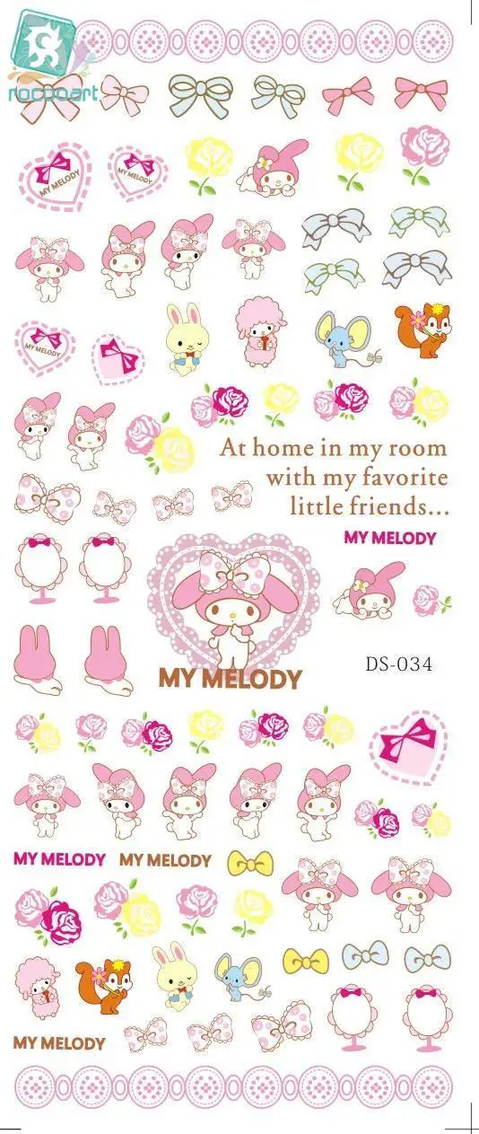 

Rocooart DS034 Water Transfer Foils Nail Art Sticker Cartoon Babys Manicure Decals Minx Nail Decorations Patch Cheap 2018