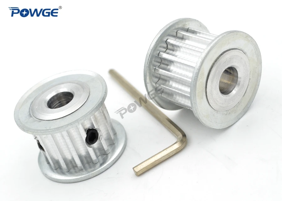 perçage 6,35 mm h7 avec vis de serrage Zahnriemenrad htd-5m 15 mm de large 14 dents