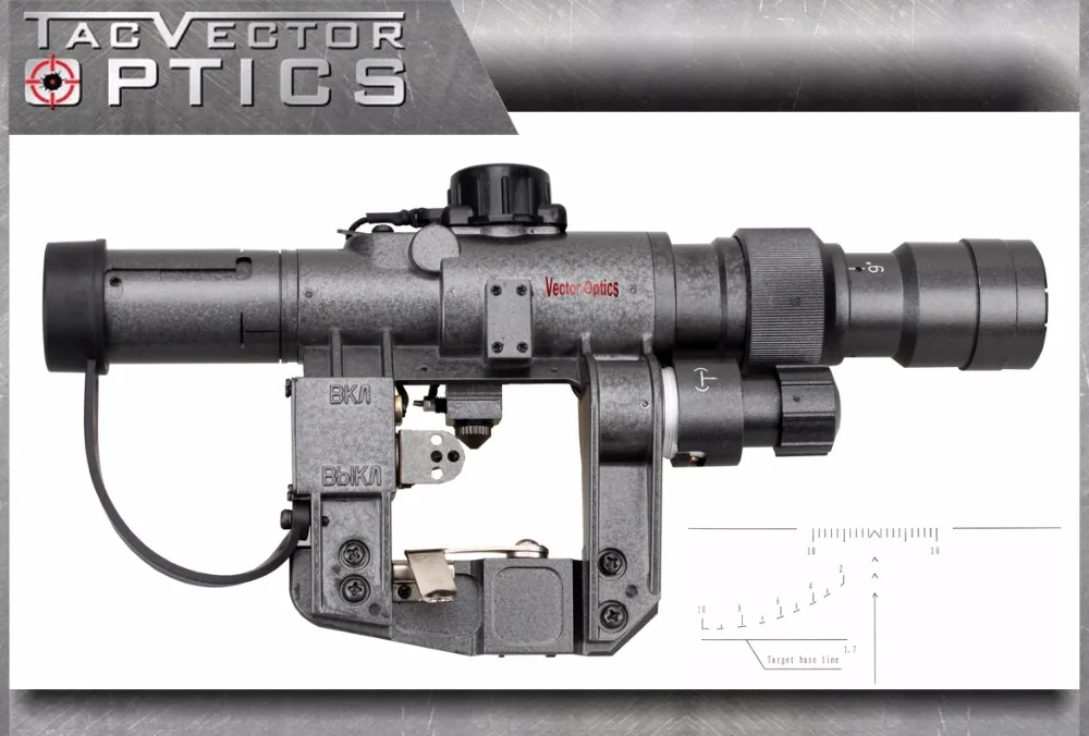 Victoptics SVD/AK-47 Zielfernrohr 3-9x24 FFP - Für Jagd & Sport