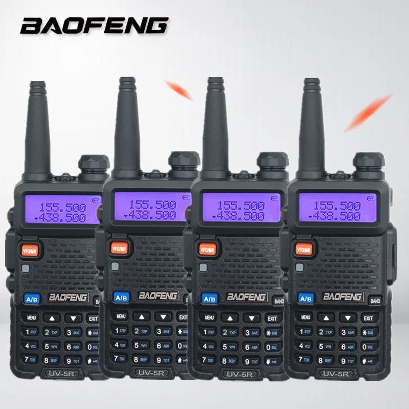 Портативная двухсторонняя радиостанция Baofeng 4 шт. любительская рация UV5R HF