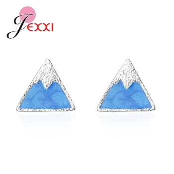 

Individuality Iceberg Design 925 Silver Stud Earrings For Women Trendy Jewelry Statement Earrings Wholesale Factory Price