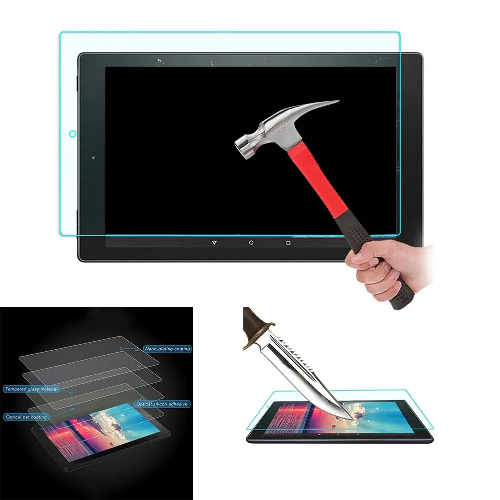 

New Arrival 9H HD Tempered Glass Screen покровитель Guard for Amazon Kindle Fire HD10 HD 2017