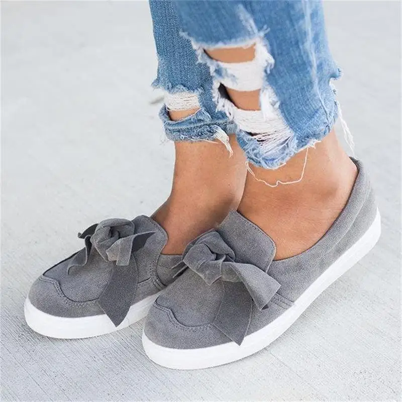 

Hot Sale 2018 autumn NEW women shoes bowtie muffin heavy-bottomed Platformquality Women Flats fashion loafers women casual Shoes