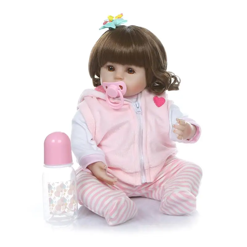 

48cm New Bebe Reborn Realista Silicone Reborn Baby Dolls Reborn Boneca Reborn Kids Birthday Christmas Gift Brinquedos Juguetes