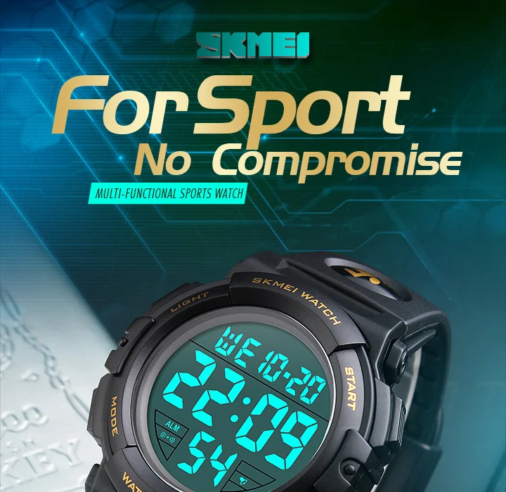SKMEI Brand Children Watches LED Digital Multifunctional Waterproof Wristwatches Outdoor Sports Watches for Kids Boy Girls