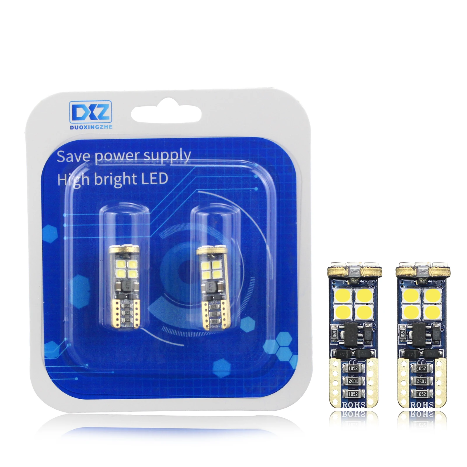 

DXZ 2Pcs High quality T10 CANBUS 12SMD 3030 LED White Car Side Tail Light Bulb t10 canbus Error Free w5w 194 168 led Car styling