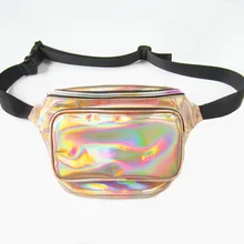 Thighbags fanny pack for women PU laser waist bag motorcycle leg bag leather for women s