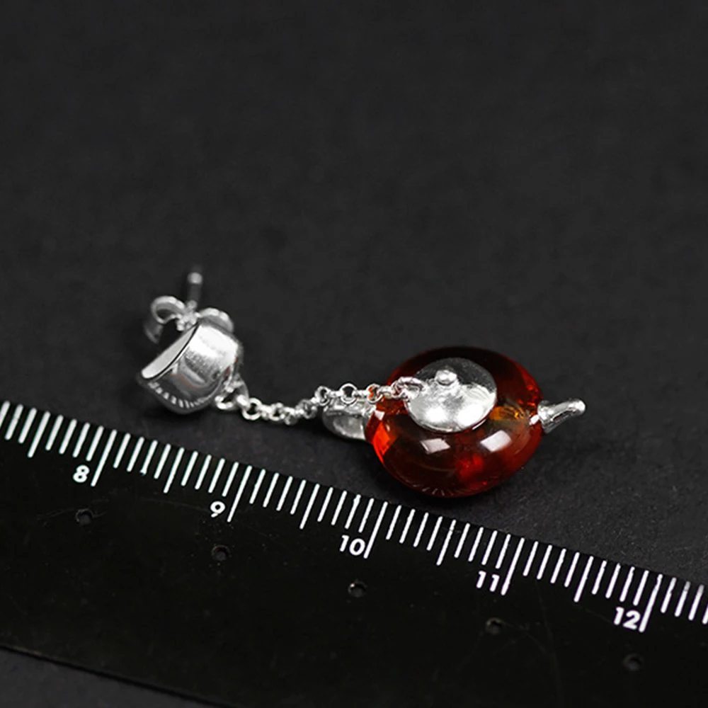LARGERLOF Настоящее 925 Висячие серьги из серебра пробы ювелирные изделия Модные
