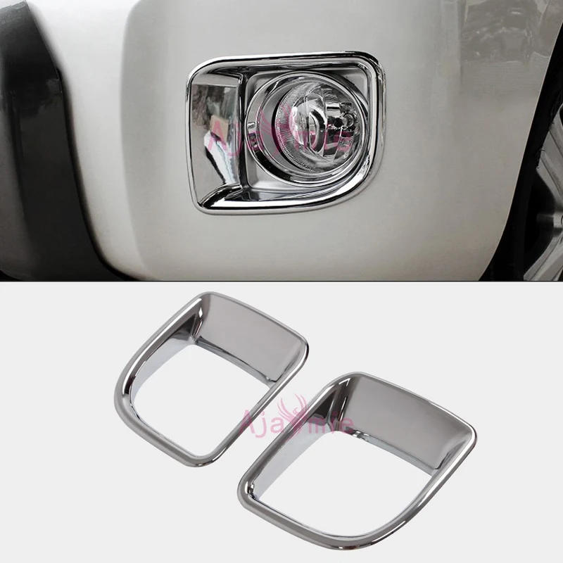 

2012-2015 Front Lamp Cover Light Overlay Frame Trim Kit Chrome Panel Car-Styling For Toyota LC Land Cruiser 200 Accessories