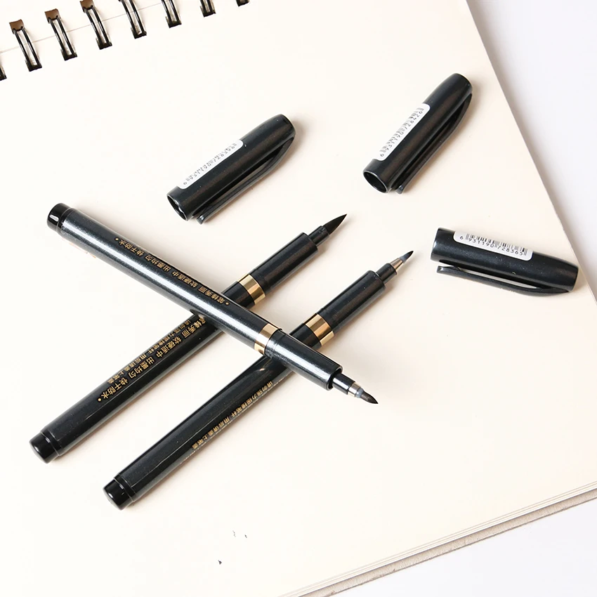 Обучающие канцелярские принадлежности Китайская японская каллиграфия мягкая кисть гелевая ручка для офиса многофункциональная ручка