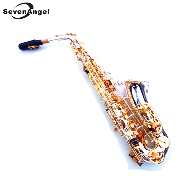 

Saxophone alto Eb pure silver surface Wind Instrument Sax Western Instruments saxofone alto Professional Musical Instrument