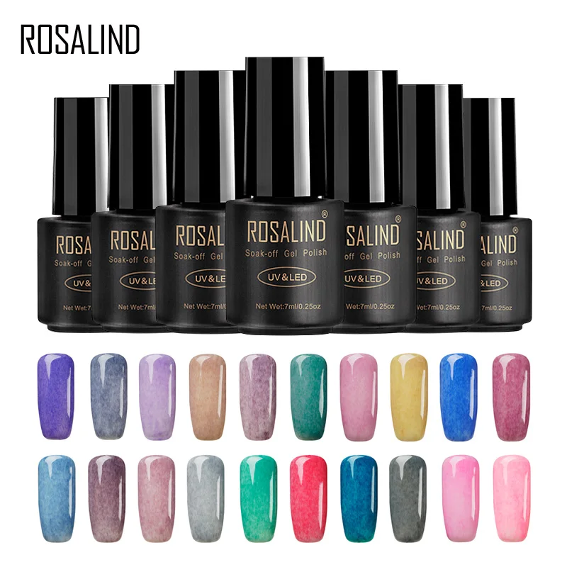 

ROSALIND Gel 1S 7ML Fur sight Effect Nail Gel Polish UV Colors availiable Soak Off Nail Art design hybrid varnish